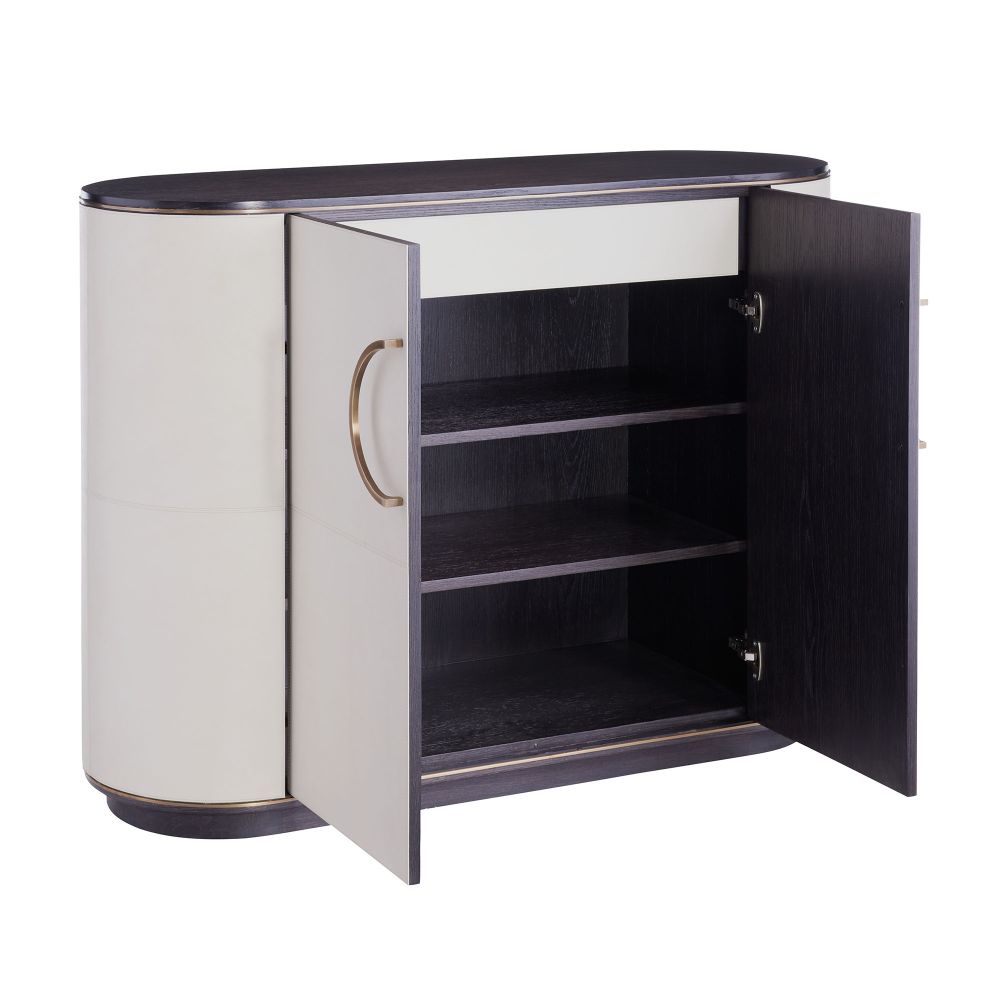 Cabinets & Curios Reedtte Cabinet - Black