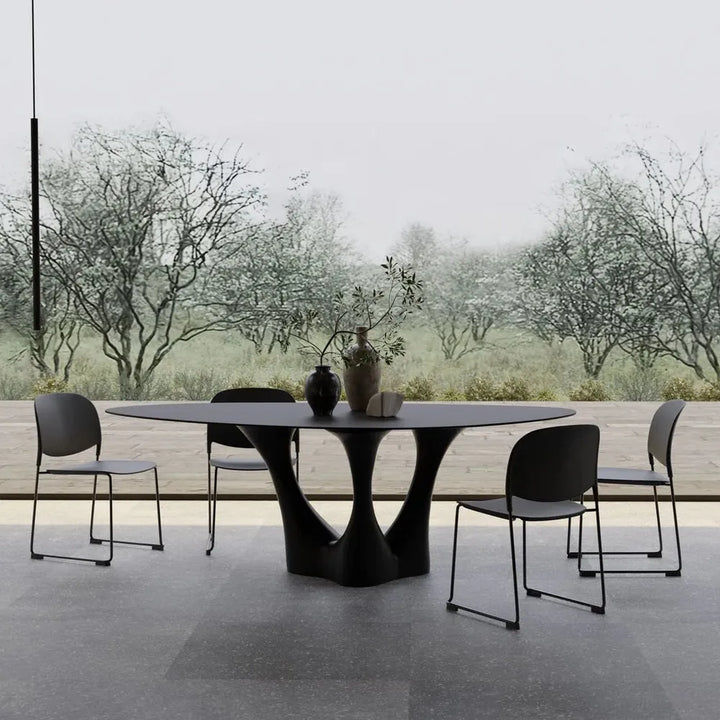 Outdoor Dining Tables Groot Dining Table Shadow Mas Epoxy, Square Indoor-Outdoor