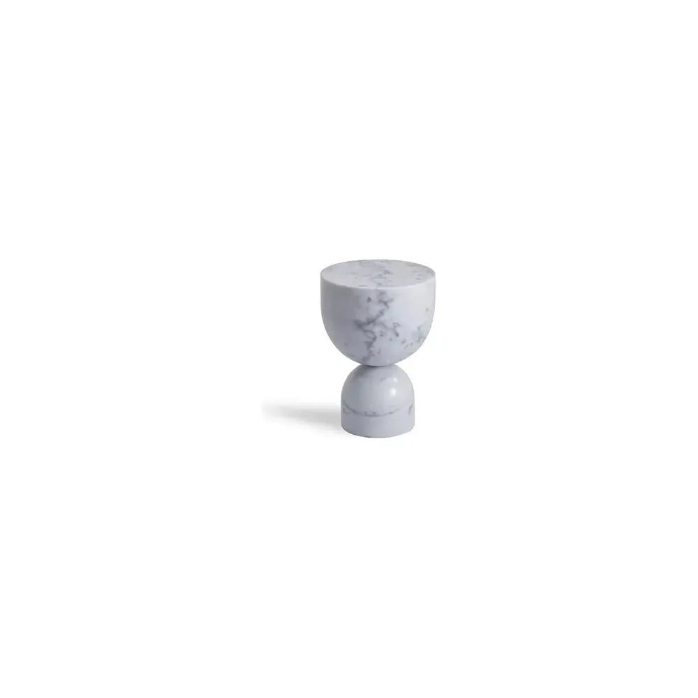 Side Tables Apothecary Low End Table White Marble
