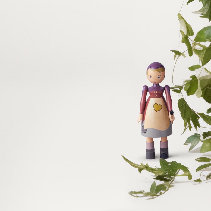 Kay Bojesen The Little Match Girl, Beech, H: 5.7"