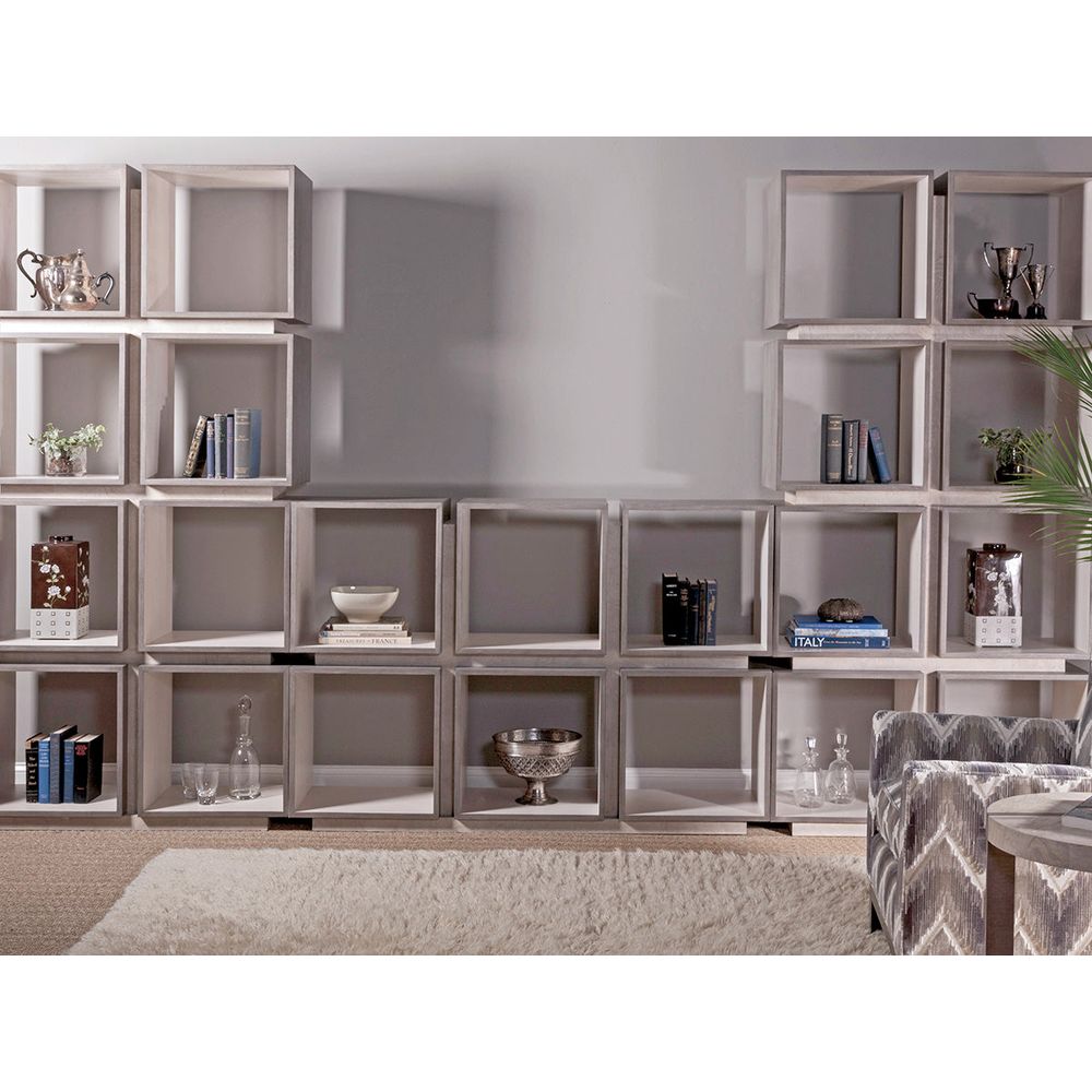 Mercury Eight-Cube Etagere - Gray Brown