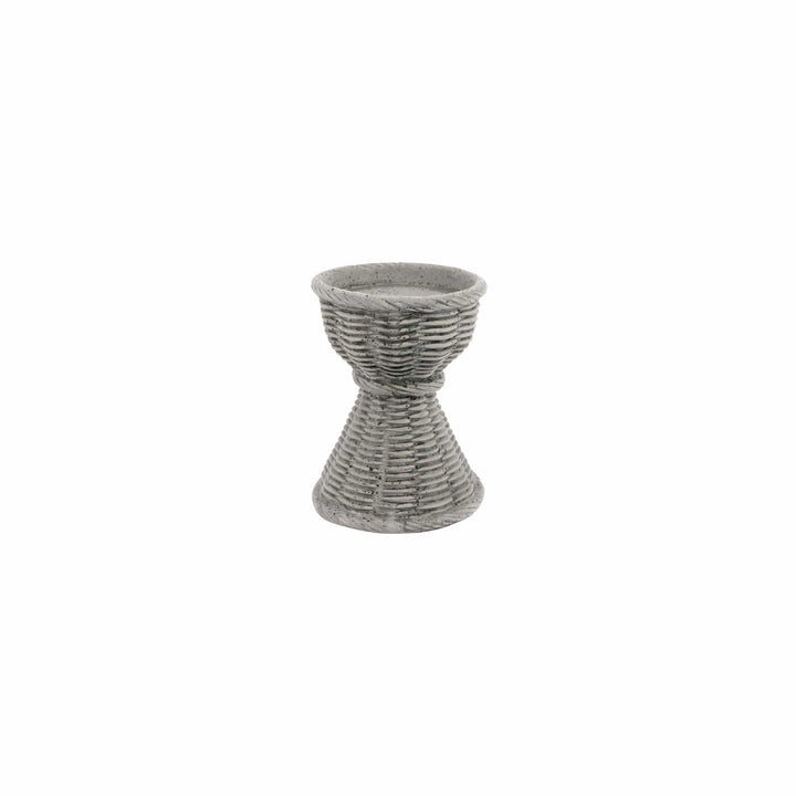 Casa Short Candlestick - Gray