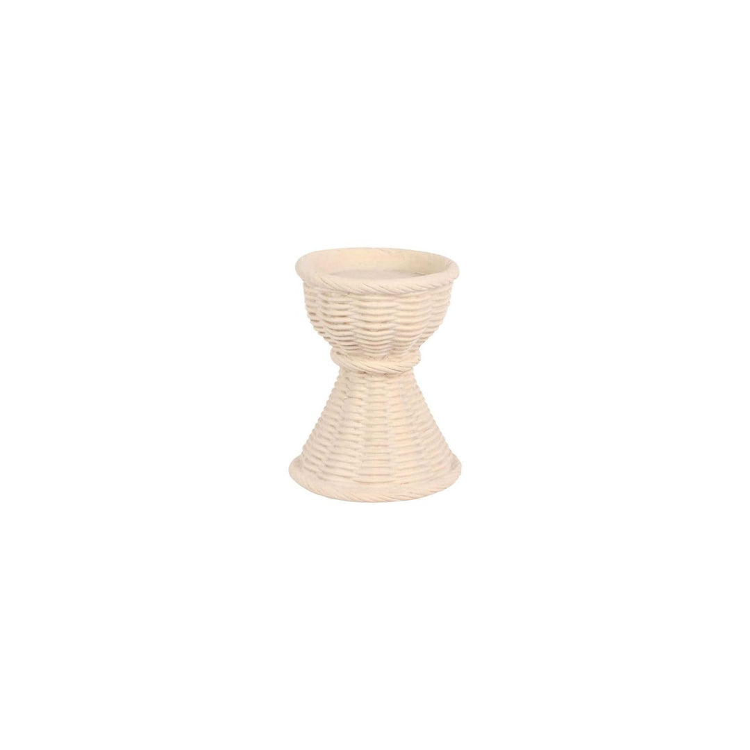Casa Short Candlestick - Ivory