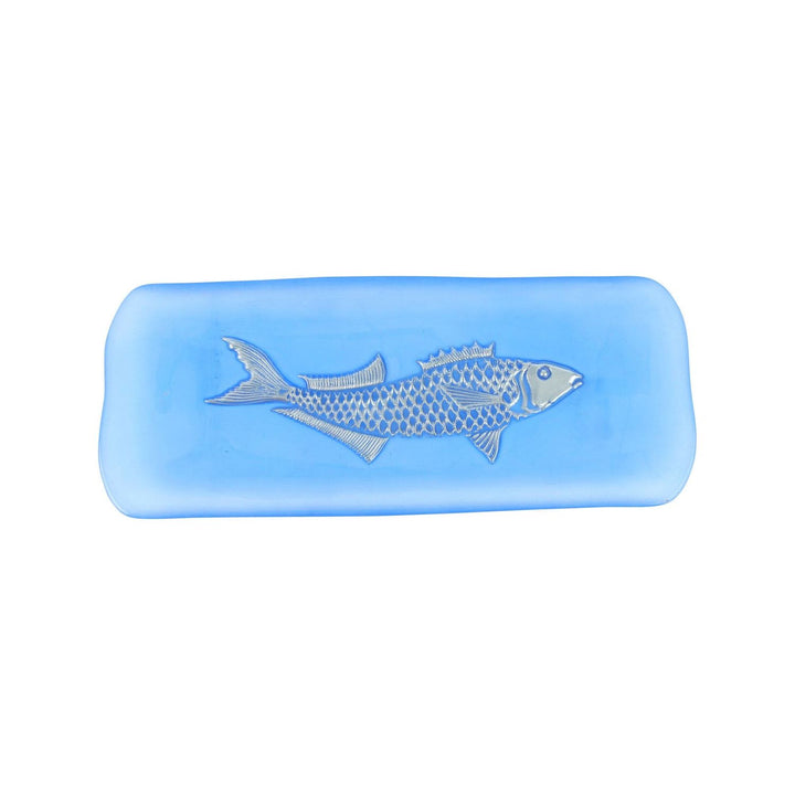 Isola Glass Fish Rectangular Tray