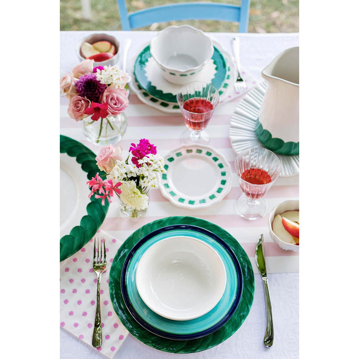 Lisbon Brushstroke Round Platter