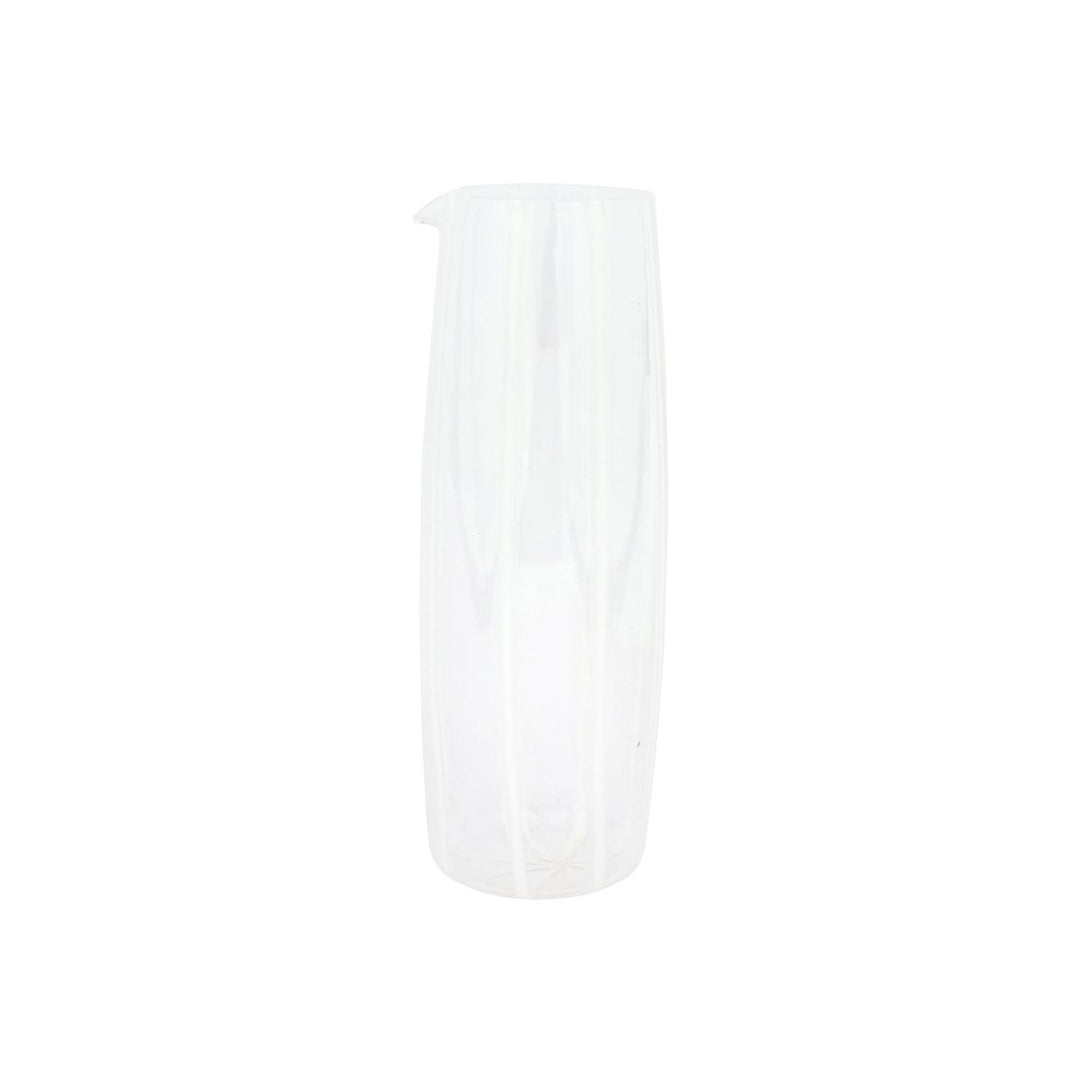 Nuovo Stripe Pitcher - White