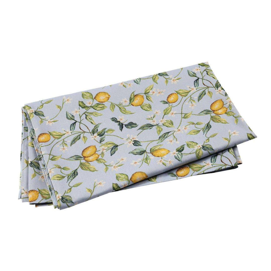 Tavola Lemons Tablecloth with Flowers