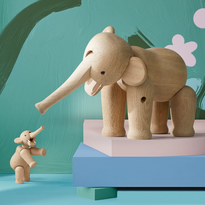 Kay Bojesen Elephant, Large, Oak