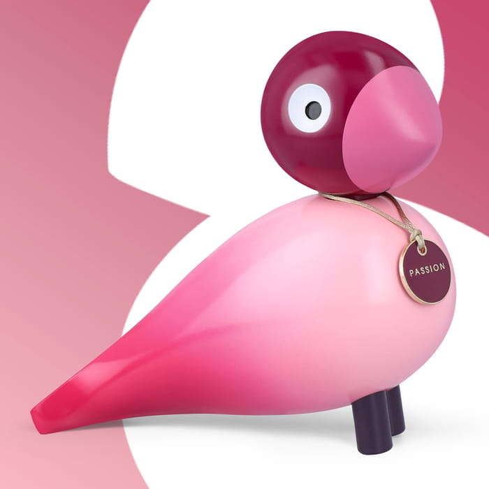 Kay Bojesen Story Bird Passion, Pink, Medium
