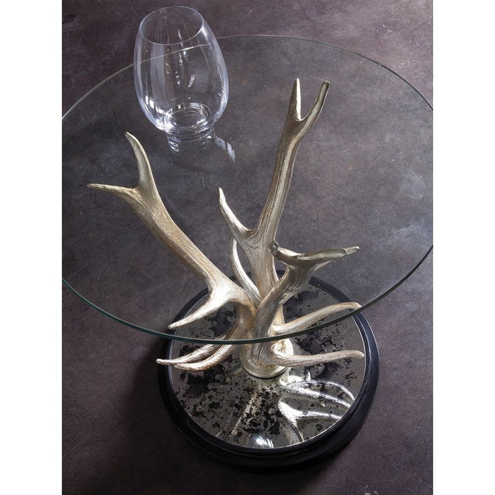 Side Tables Teton Spot Table - Silver Leaf