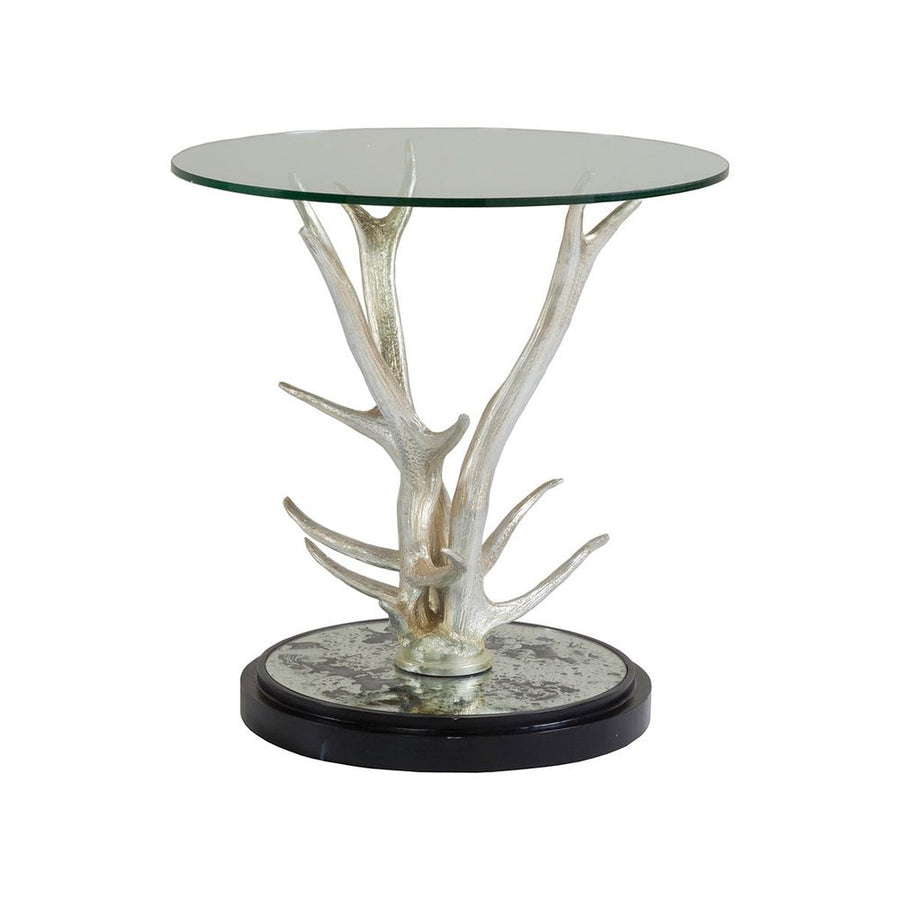 Side Tables Teton Spot Table - Silver Leaf