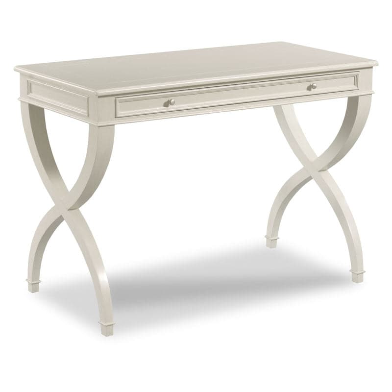 Bedside Writing Table-Woodbridge Furniture-WOODB-2030-62-DesksCarrara Finish and Nickel-2-France and Son