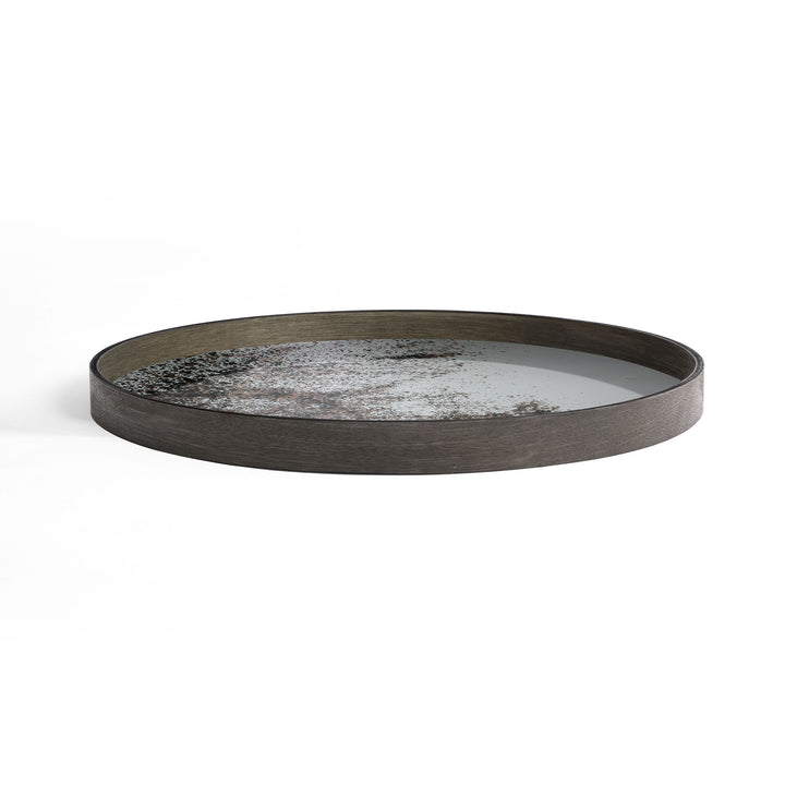 Aged Mirror Tray - Black