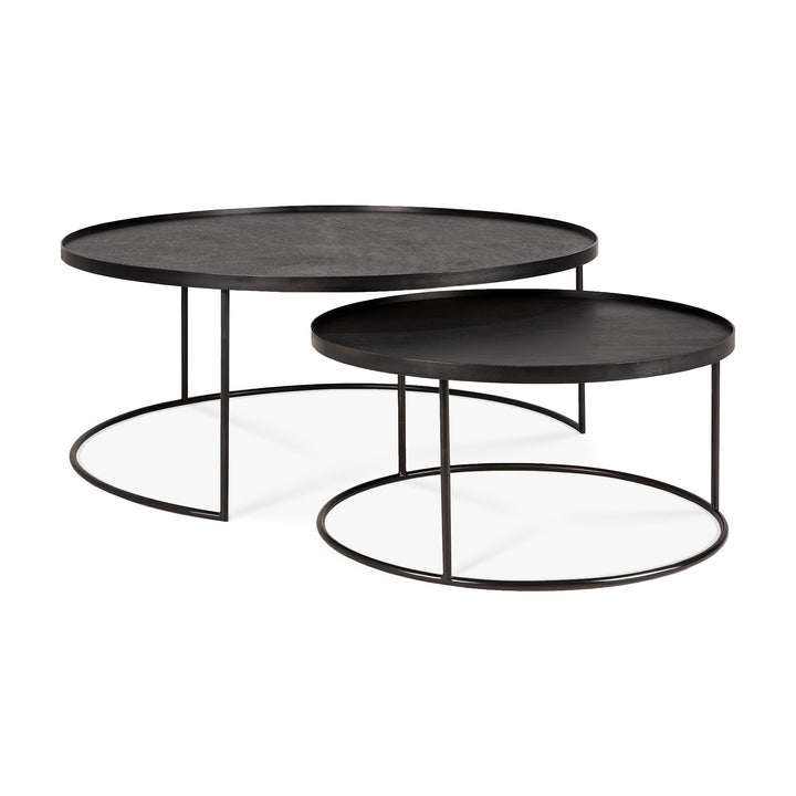 Tray Coffee Table Set - Black