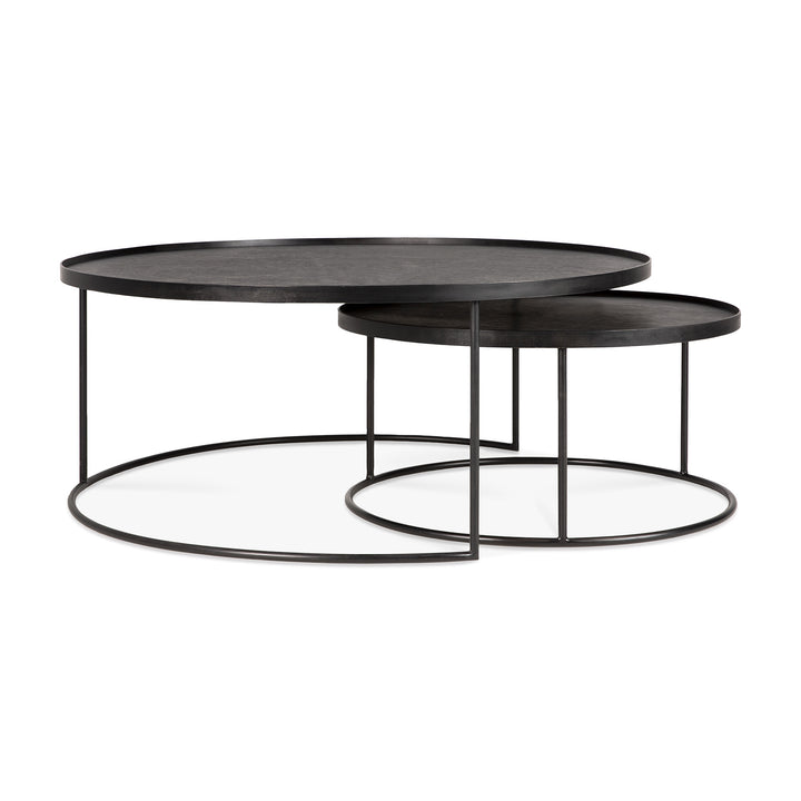 Tray Coffee Table Set - Black