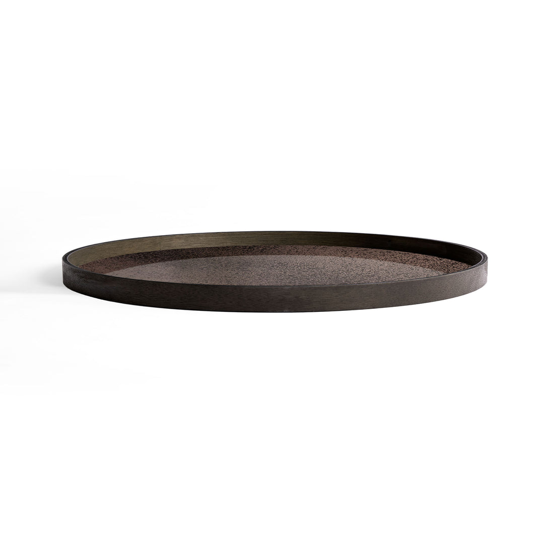 Aged Mirror Tray - Black