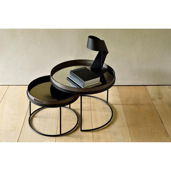 Coffee Tables Tray Coffee Table Set - Black - 37"