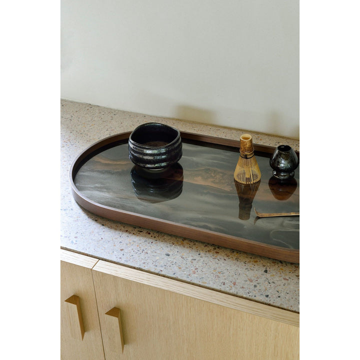 Organic Glass Tray - Black