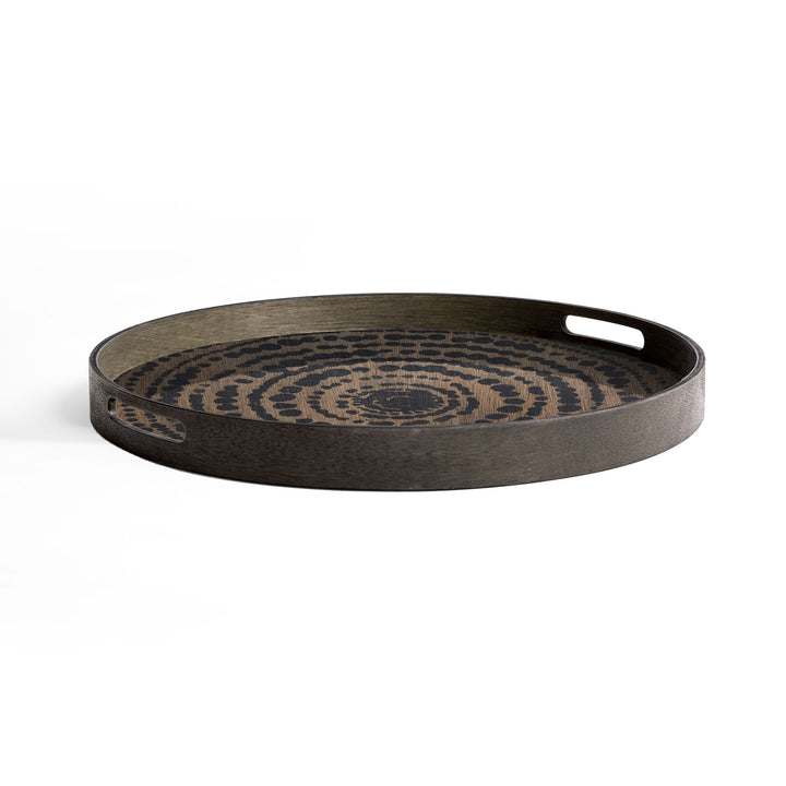 Beads Wooden Tray - Black