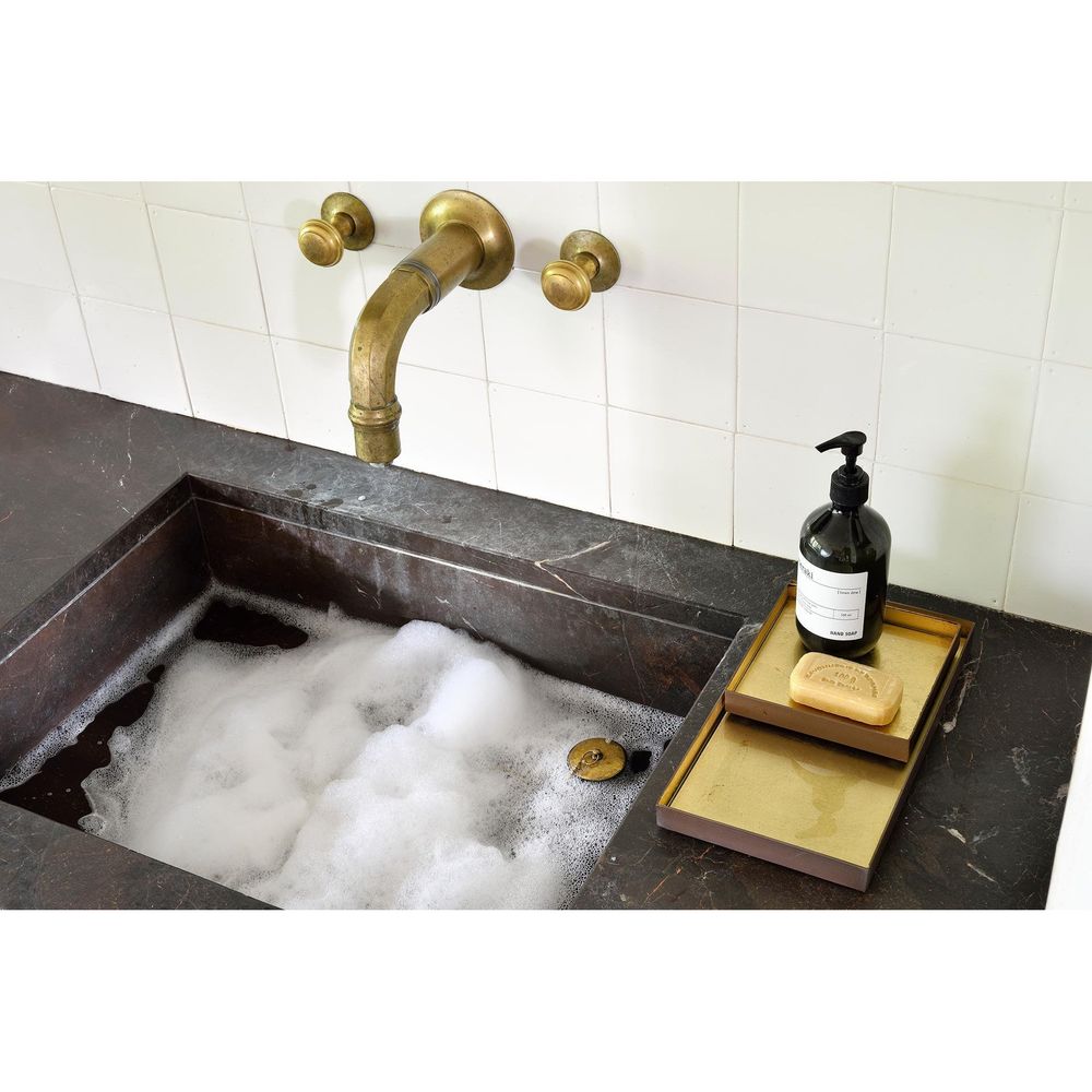 Serveware: Trays Gold Leaf Valet Tray - Gold