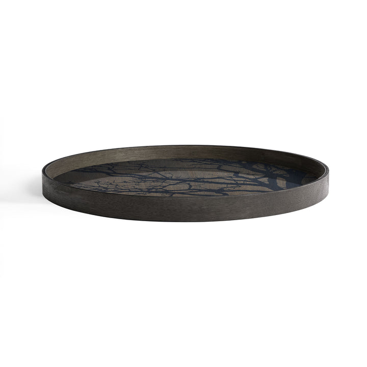 Tree Wooden Tray - Black