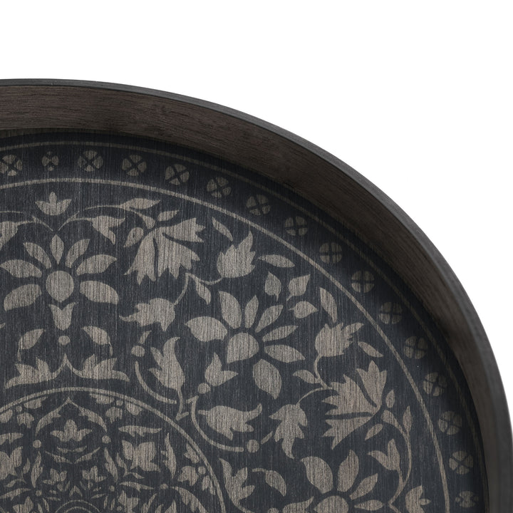 Marrakesh Wooden Tray - Black