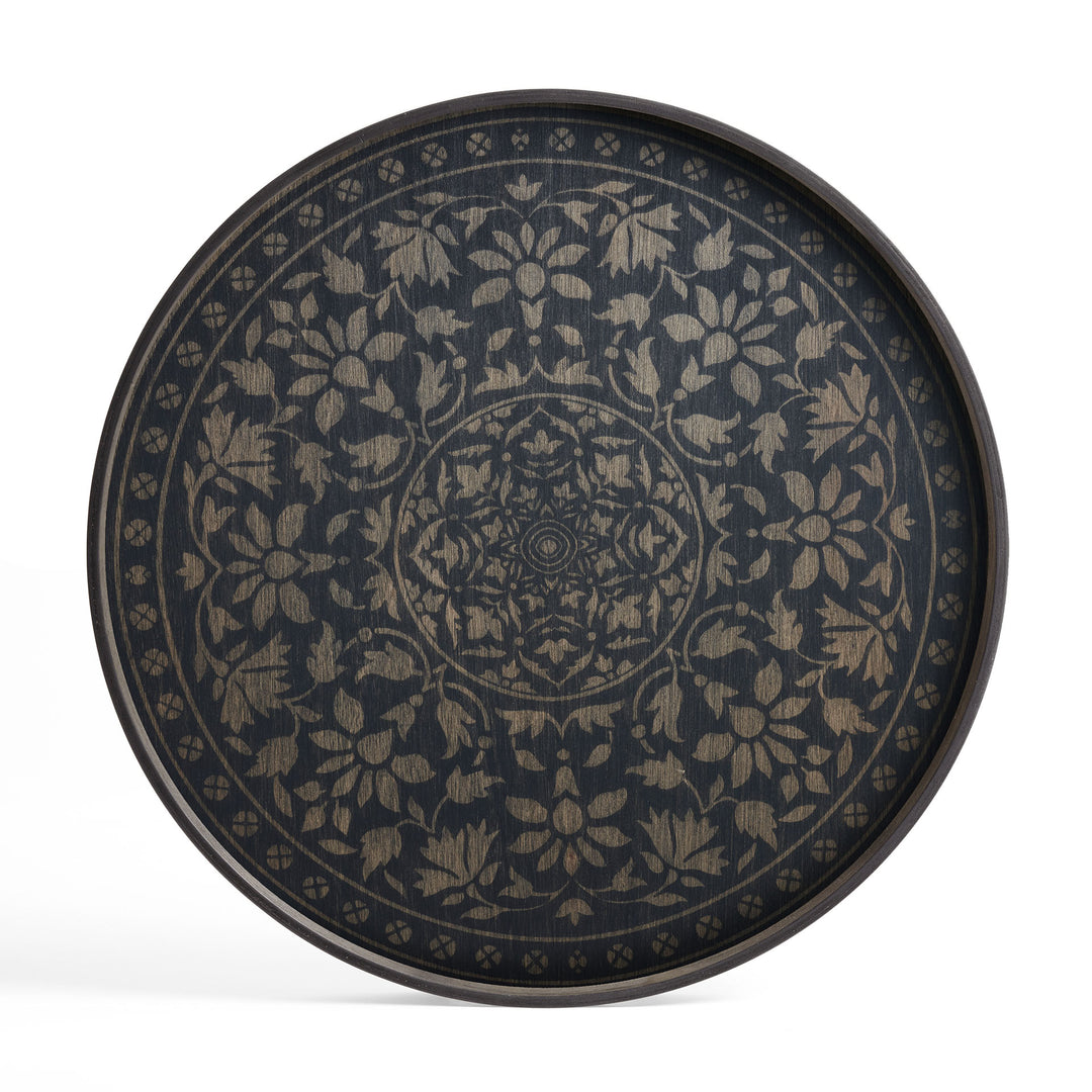 Marrakesh Wooden Tray - Black