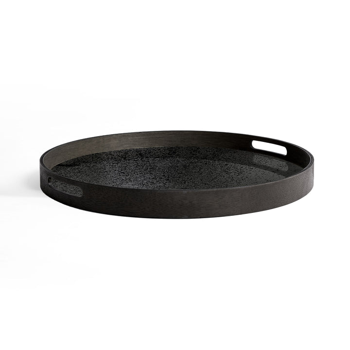 Aged Mirror Tray - Black