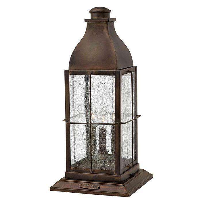 Outdoor Bingham Pier Mount-Hinkley Lighting-HINKLEY-2047SN-Outdoor Post LanternsSienna-Non LED-2-France and Son