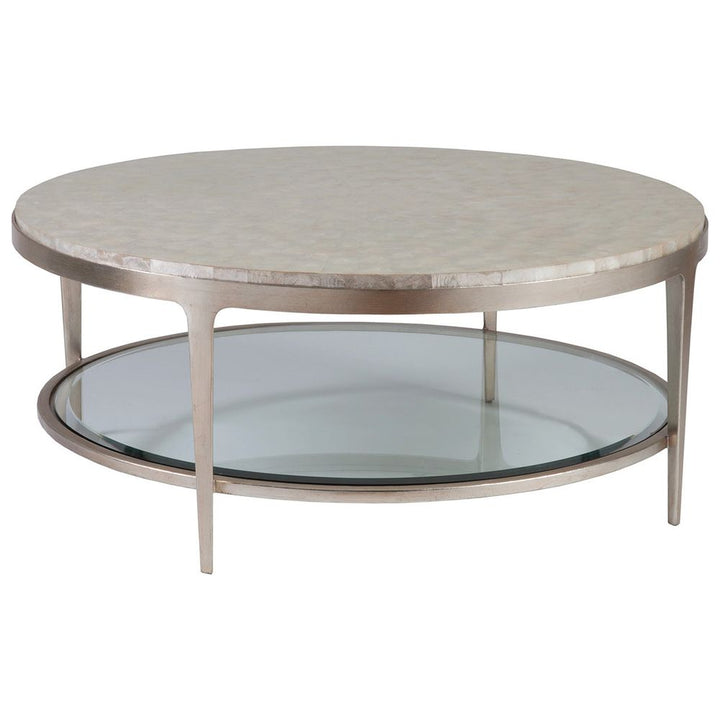 Coffee Tables Gravitas Round Cocktail Table - Champagne
