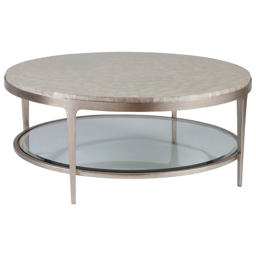 Coffee Tables Gravitas Round Cocktail Table - Champagne