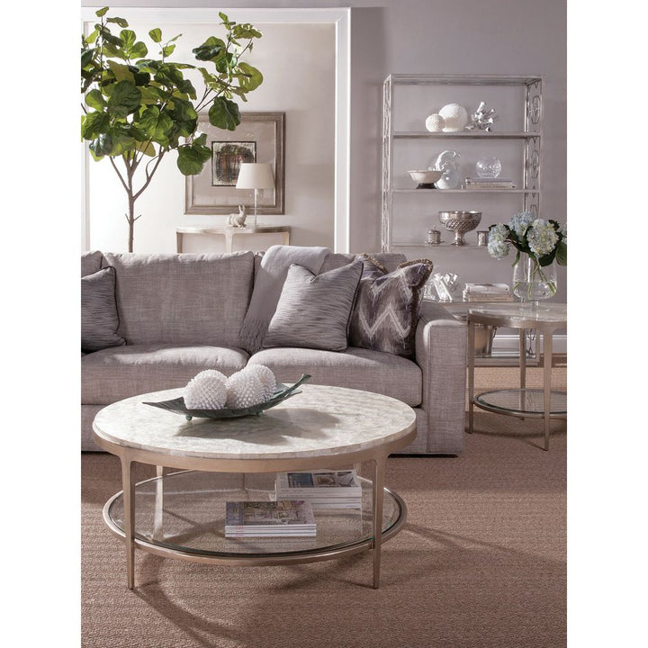 Coffee Tables Gravitas Round Cocktail Table - Champagne