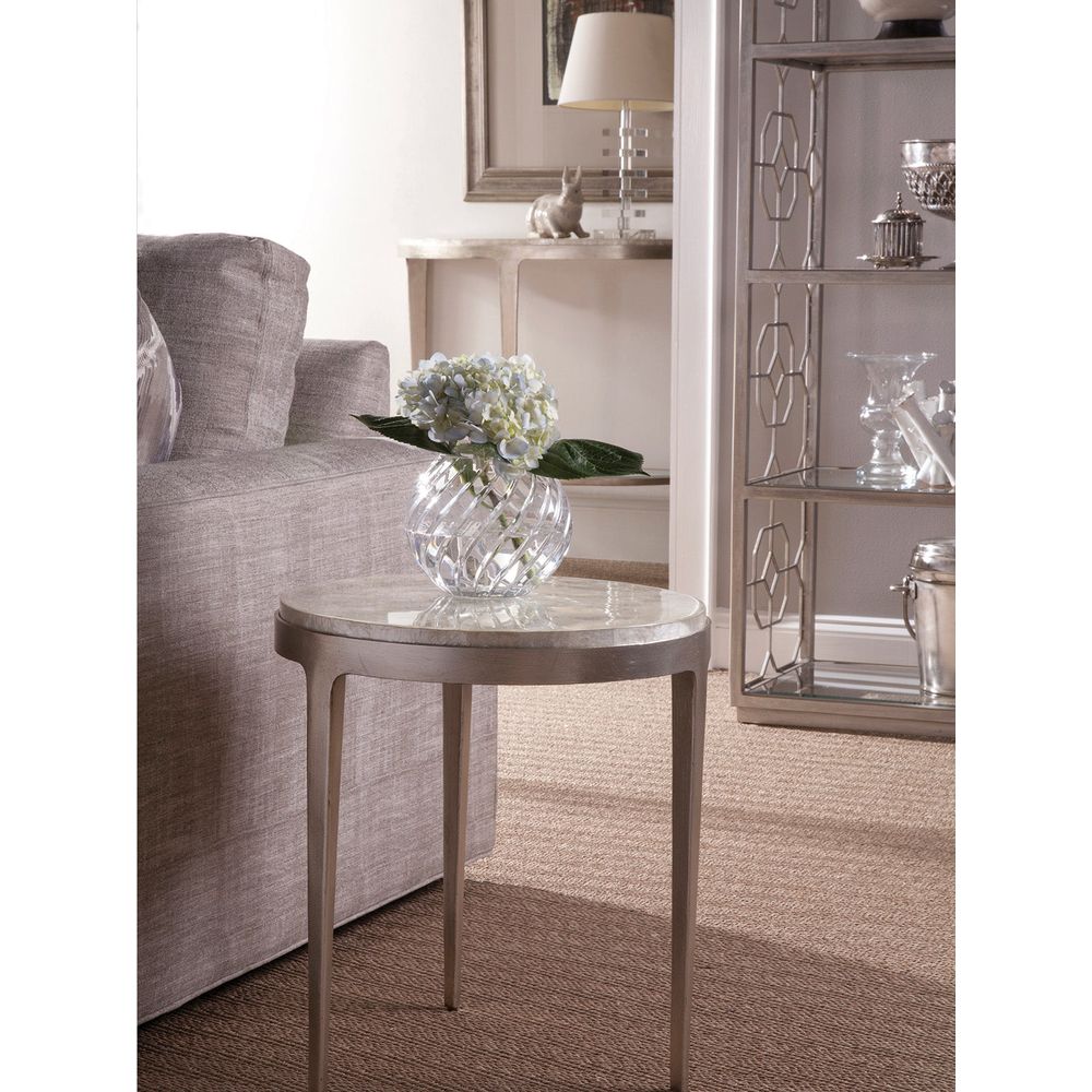 Gravitas Round Spot Table - Champagne