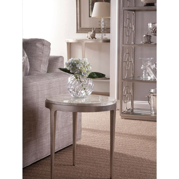 Gravitas Round Spot Table - Champagne