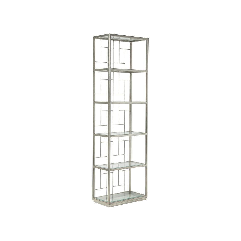Bookcases & Etageres Mid Geo Slim Etagere - Silver Leaf