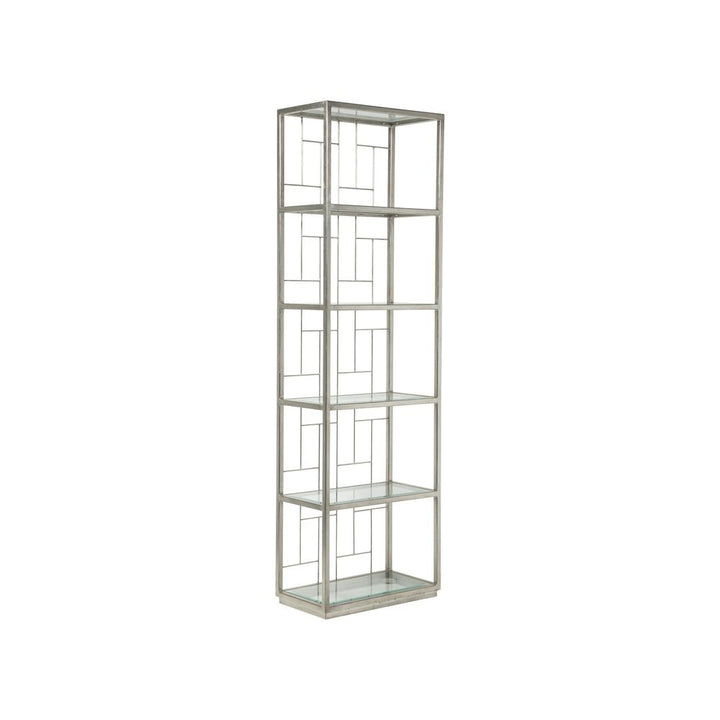 Bookcases & Etageres Mid Geo Slim Etagere - Silver Leaf