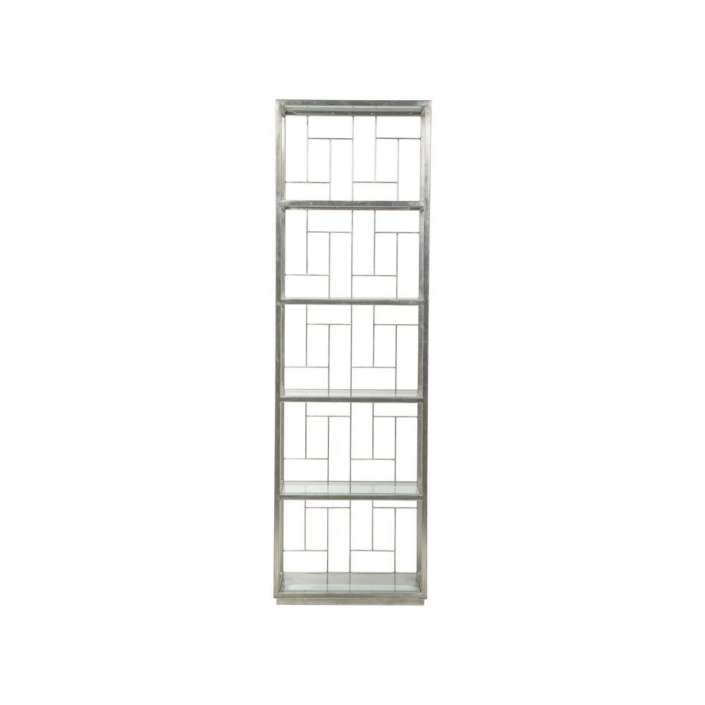 Bookcases & Etageres Mid Geo Slim Etagere - Silver Leaf