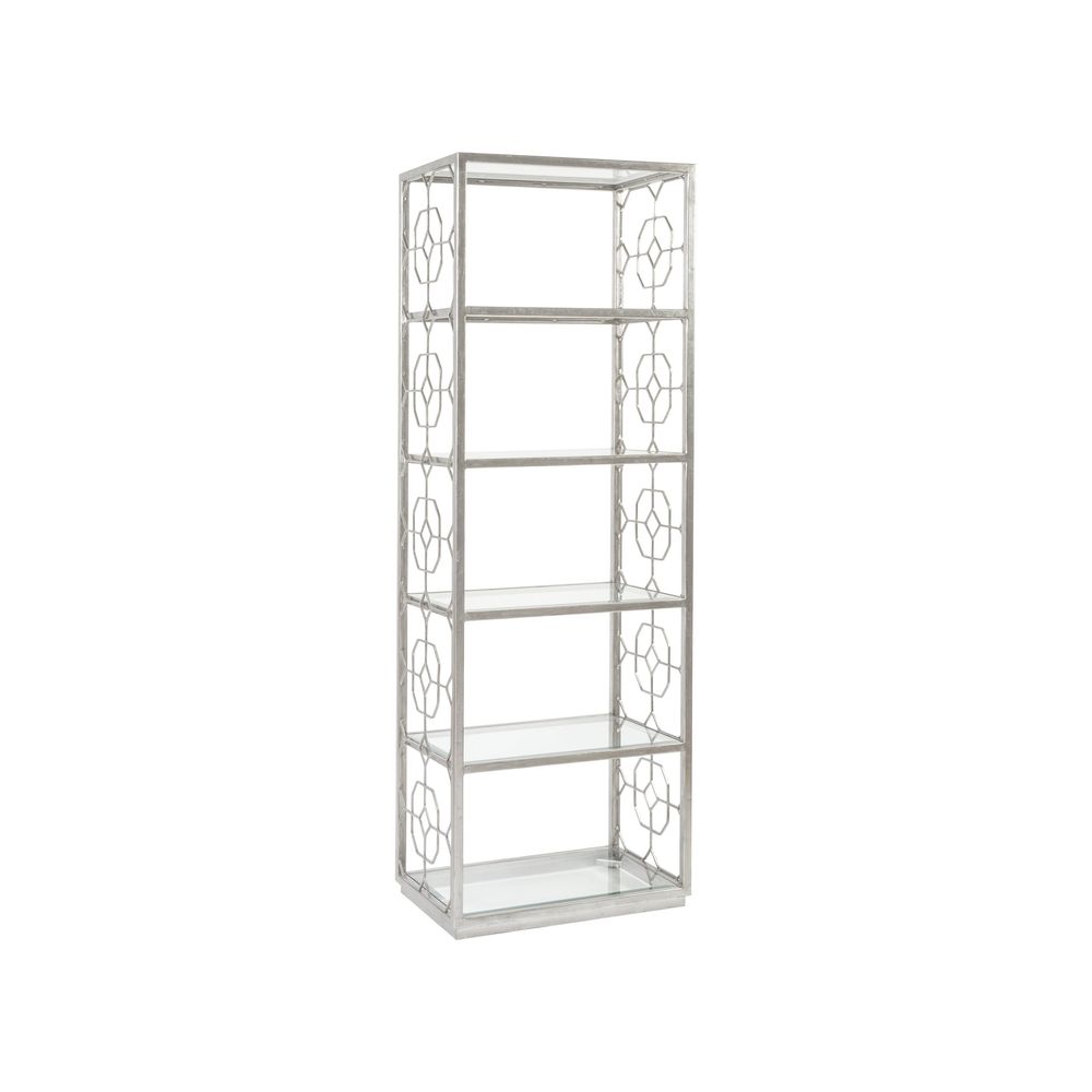 Bookcases & Etageres Honeycomb Slim Etagere - Silver Leaf