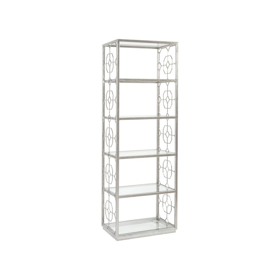 Bookcases & Etageres Honeycomb Slim Etagere - Silver Leaf
