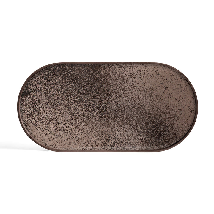 Aged Mirror Tray - Black