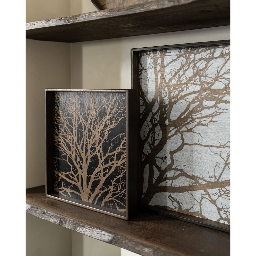 Serveware: Trays Tree Wooden Tray - Black