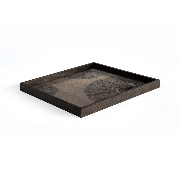 Slices Wooden Tray - Black