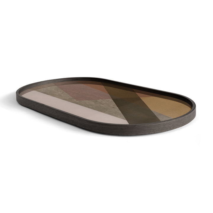 Angle Glass Tray - Black