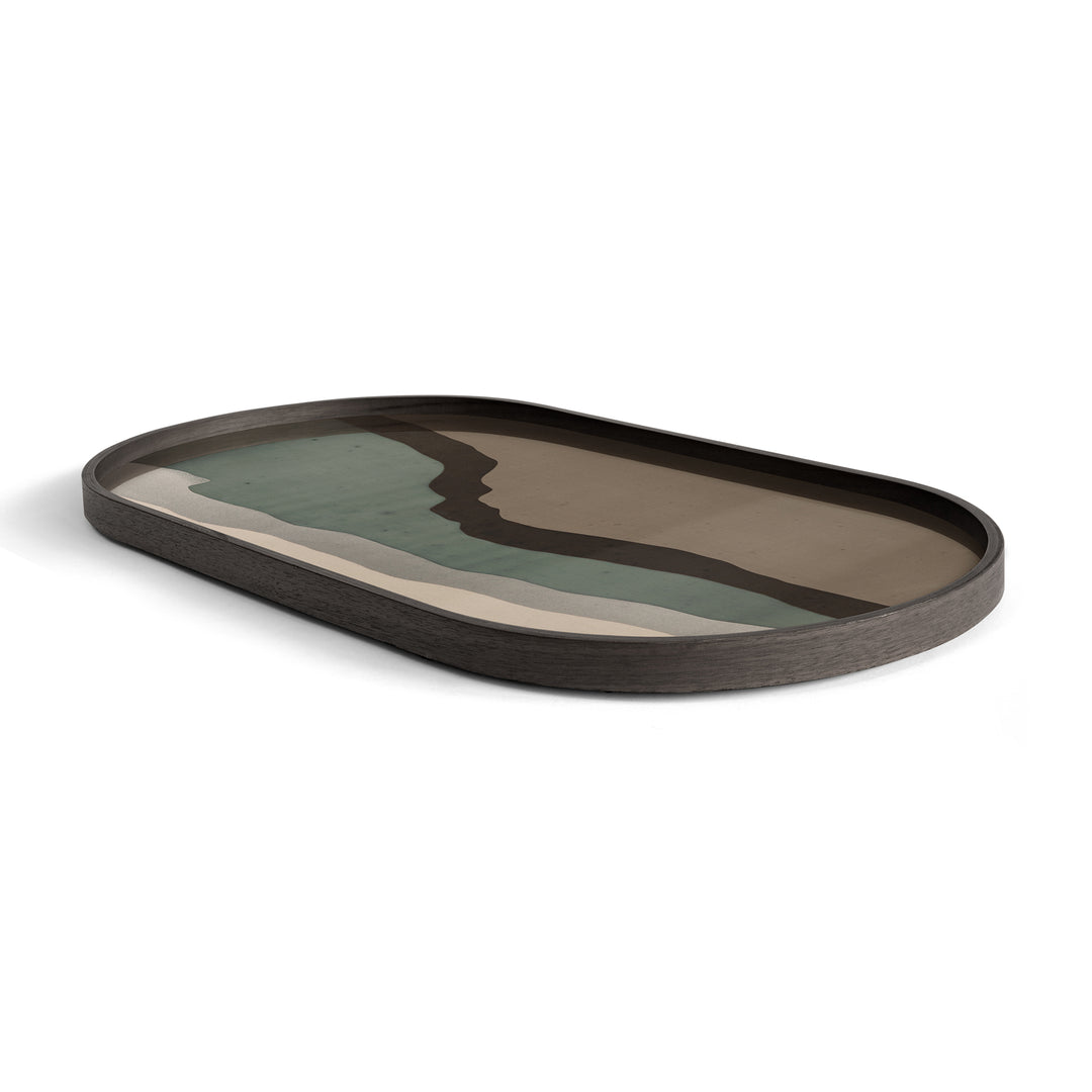 Wabi Sabi Glass Tray - Black