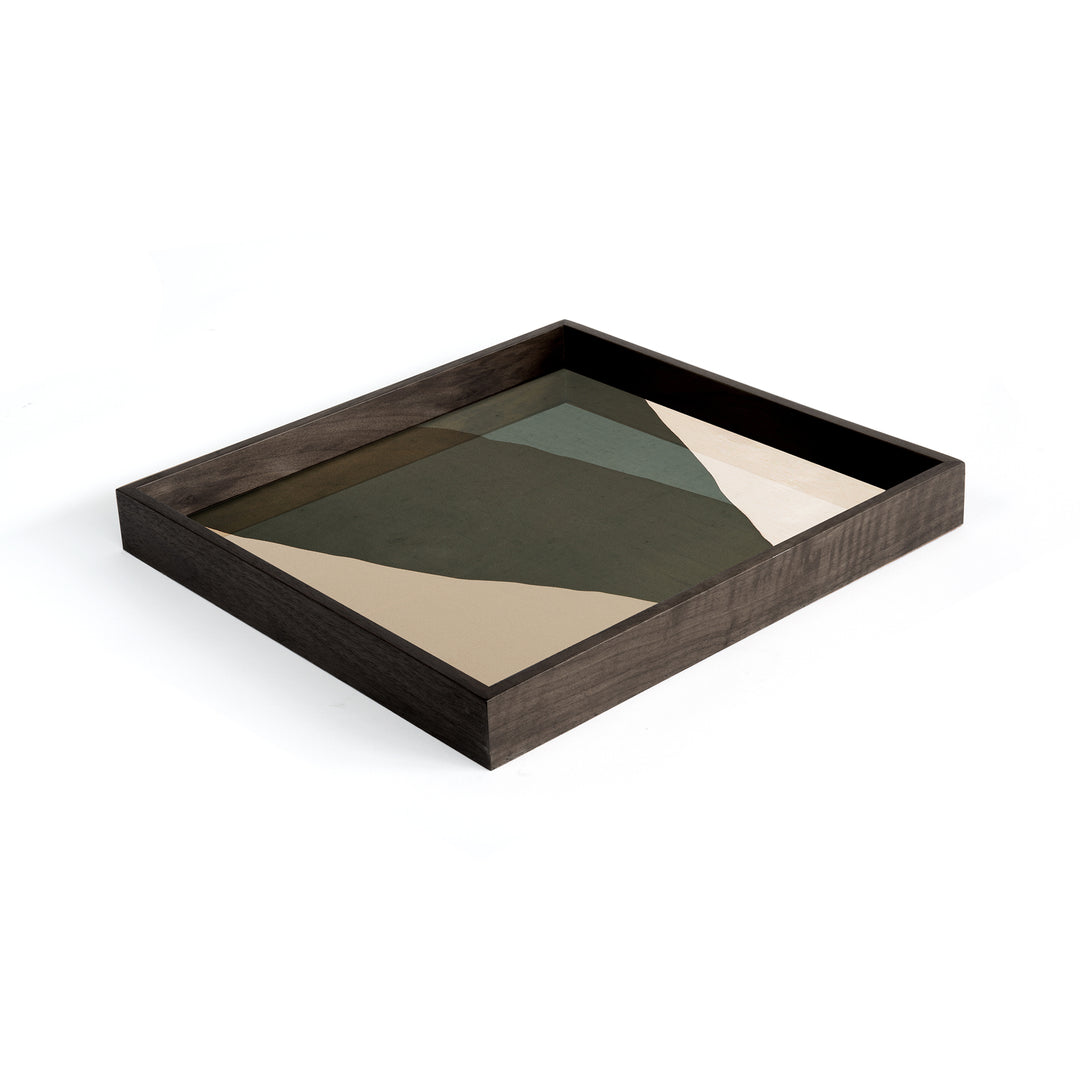 Wabi Sabi Glass Tray - Black