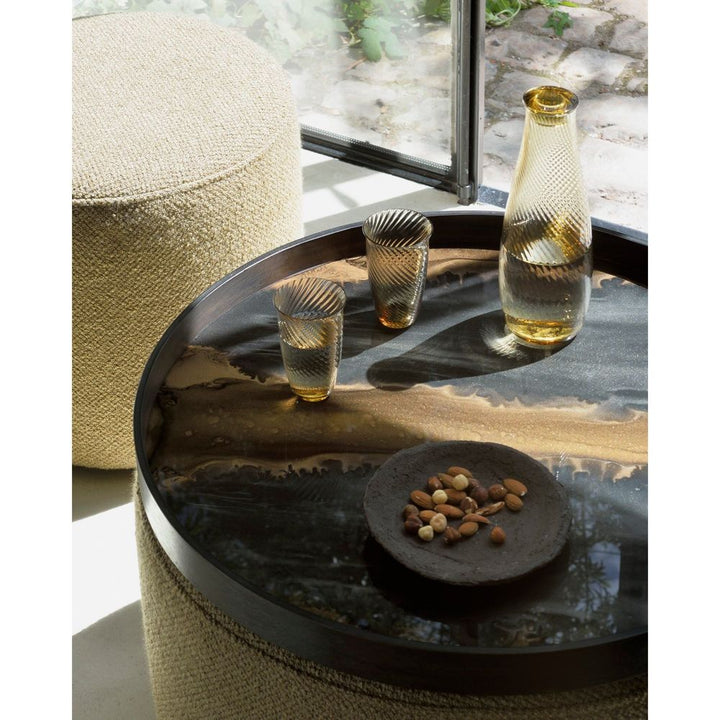 Serveware: Trays Organic Glass Tray - Black