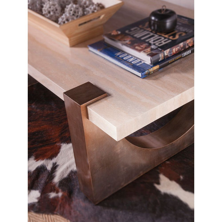 Coffee Tables Impresario Rectangular Cocktail Table - Silver Leaf