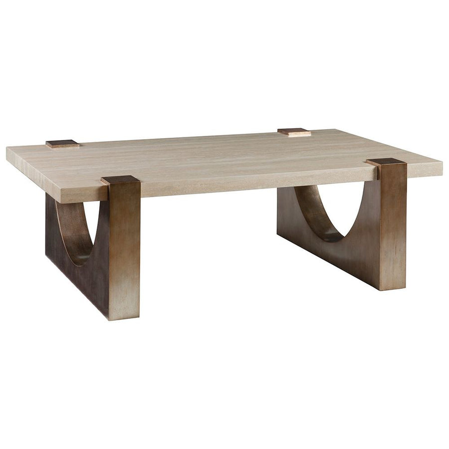 Coffee Tables Impresario Rectangular Cocktail Table - Silver Leaf