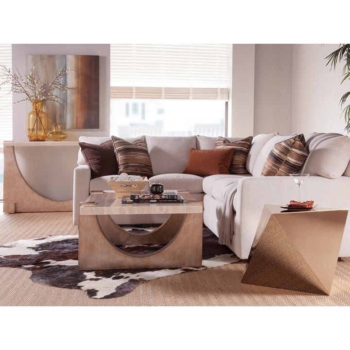 Impresario Console Table - Silver Leaf