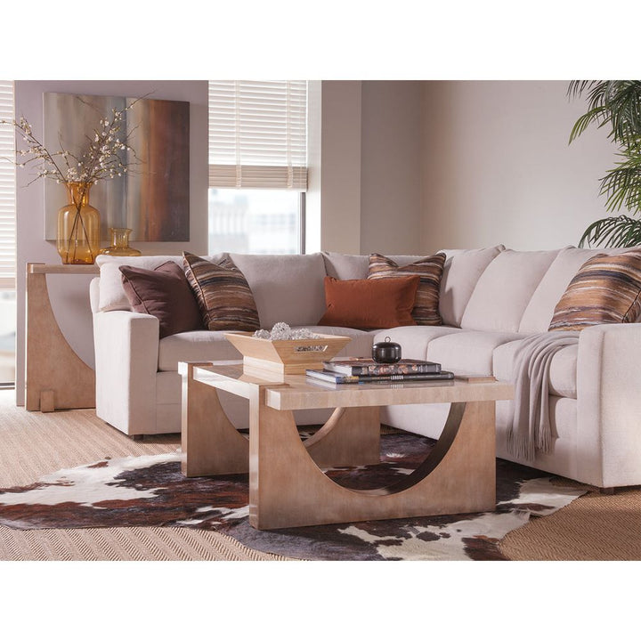 Coffee Tables Impresario Rectangular Cocktail Table - Silver Leaf